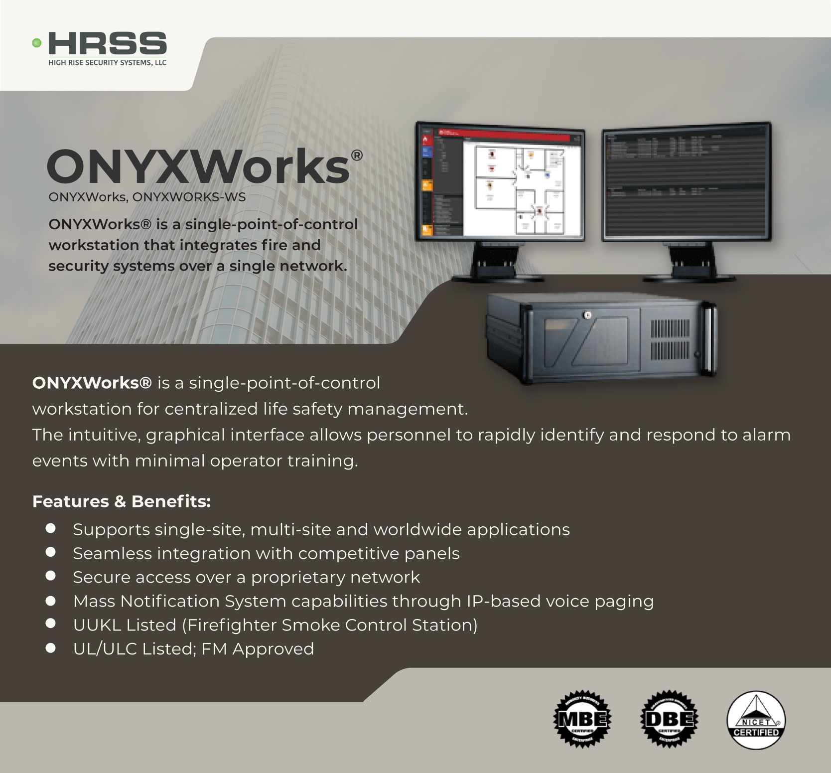 Notifier™ ONYXWorks Infographic